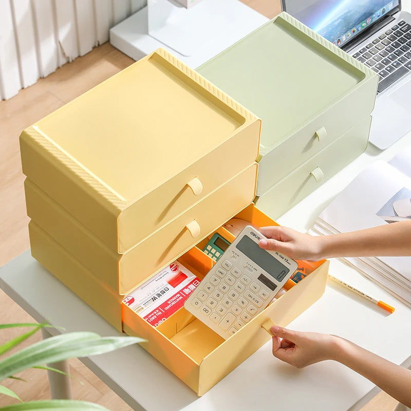 1 piece, drawer style office storage box, stationery and cosmetics sorting rack, desktop organizer