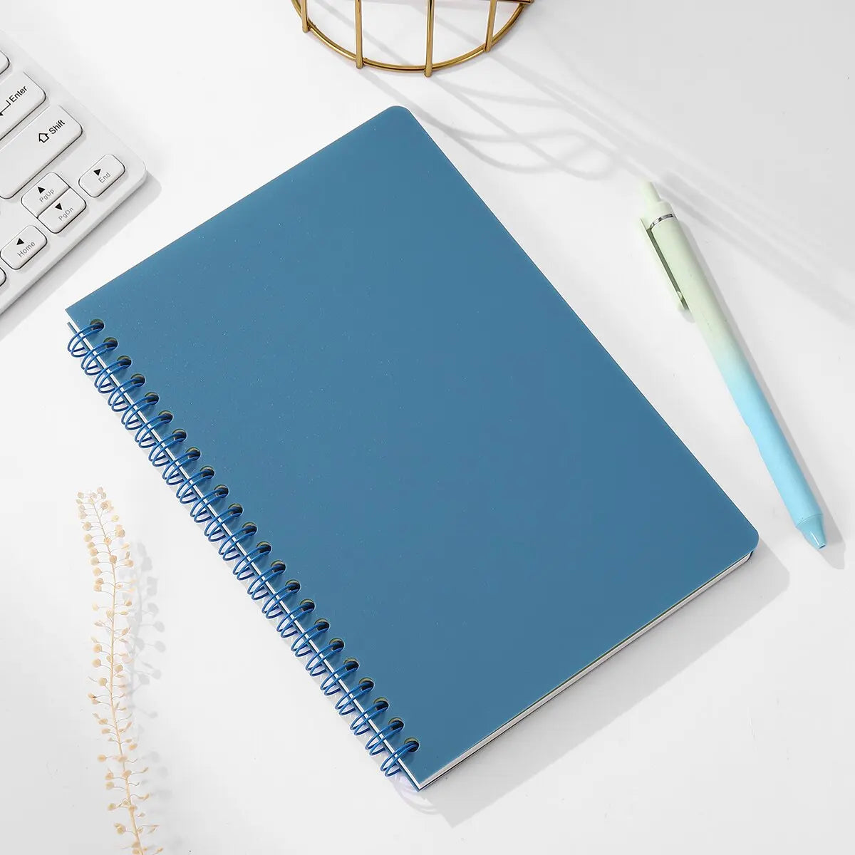 A5 Spiral Notebook 160 Pages, Thick Paper Eye Protection Lined, Writing Notebook for School College Office Diary