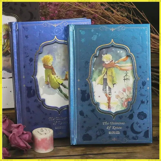 Prince Themed Thickened Diary Notebook With Color Page Illustrations Student Vintage Style Korean Version