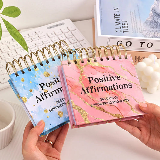 365 Days Daily Vertical Page-turning Inspirational Quotes Calendar Standing Flip Coil Desktop Calendar Office