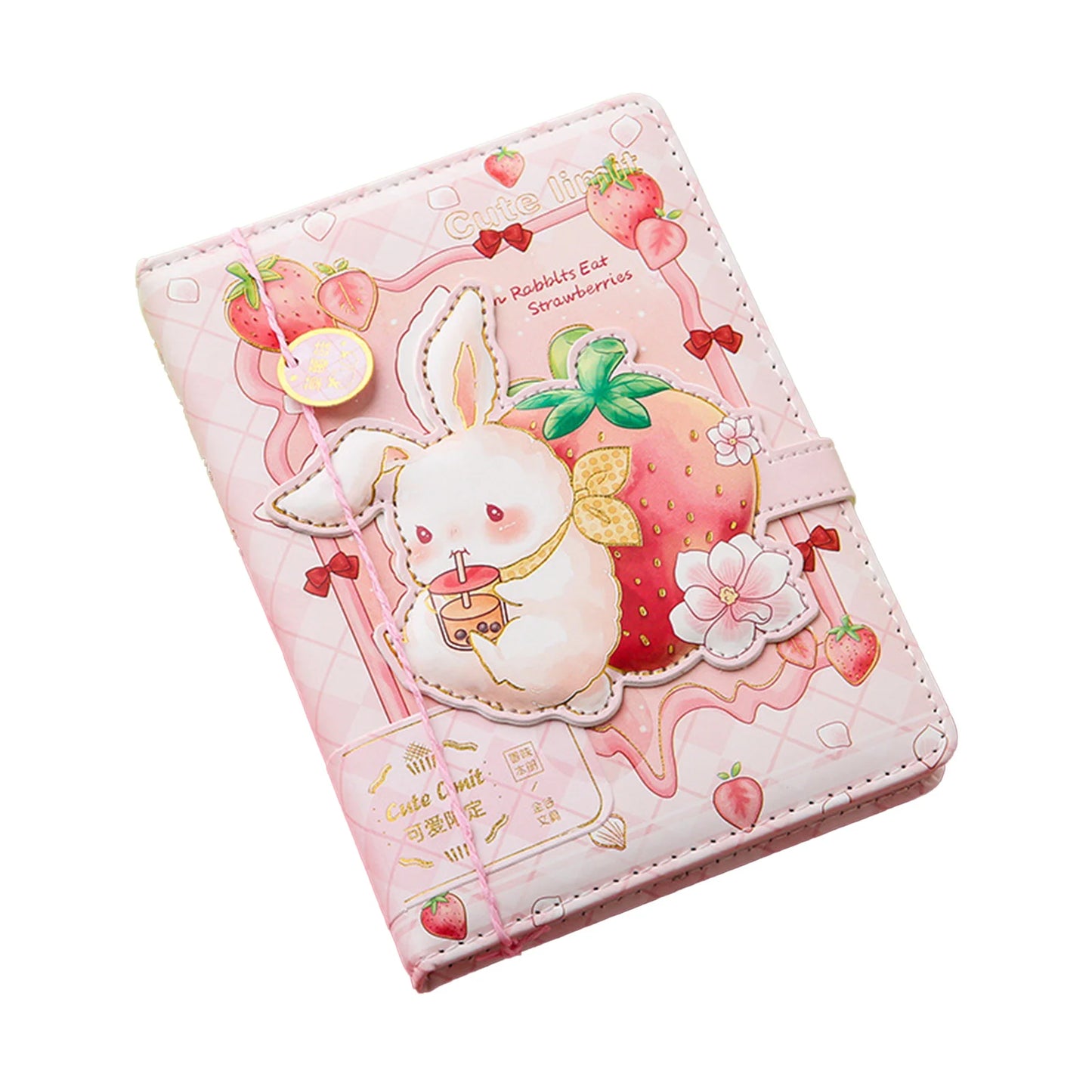 36k Notebook Cute Girl 112 Color Page with Magnetic Buckle Exquisite Hand Ledger Diary Student Stationery Notepad