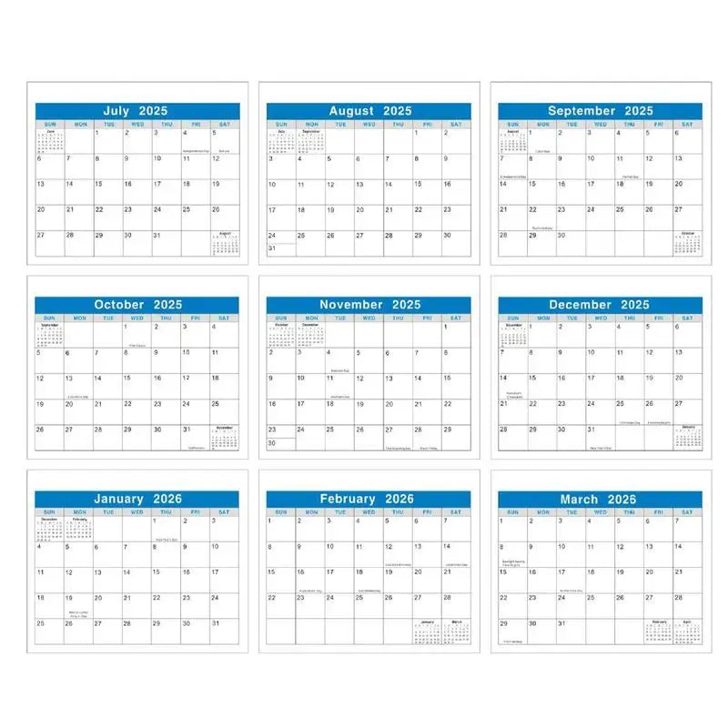 Desk Calendar 2025-2026 Small Year Of Snake Desktop Monthly Planner Paper Monthly Planner Home Decorations