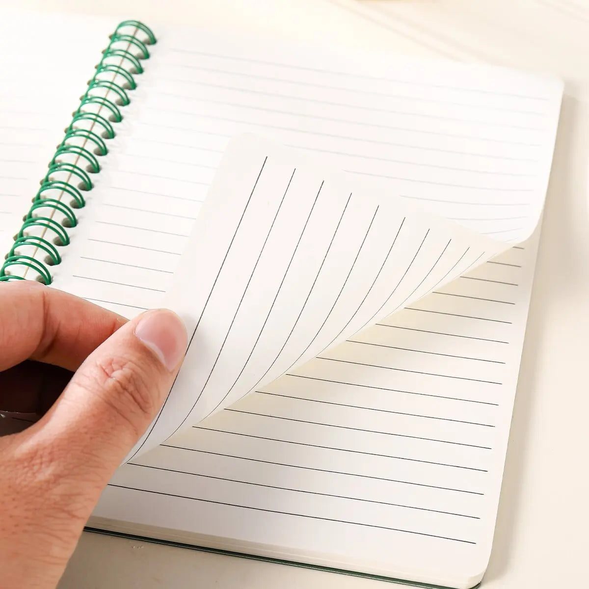 A5 Spiral Notebook 160 Pages, Thick Paper Eye Protection Lined, Writing Notebook for School College Office Diary