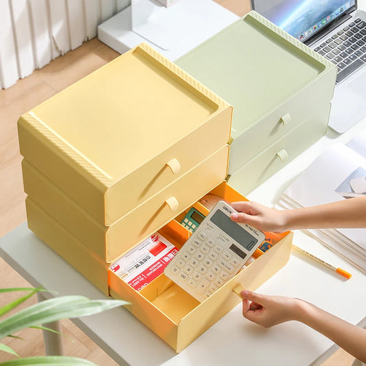 1 piece, drawer style office storage box, stationery and cosmetics sorting rack, desktop organizer