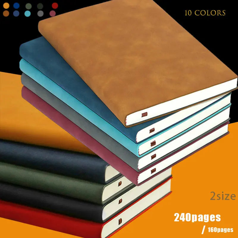 A5 A6 Sheepin Notebook Leather Office Journal Diary notepad Stationery Student Class lined NoteBook