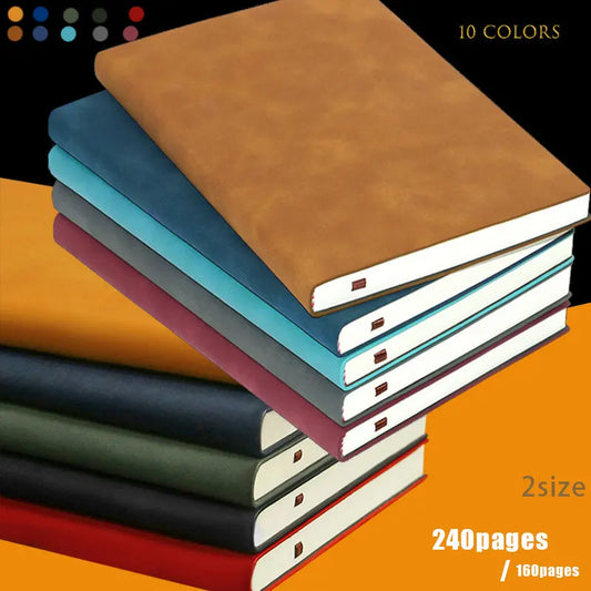 A5 A6 Sheepin Notebook Leather Office Journal Diary notepad Stationery Student Class lined NoteBook