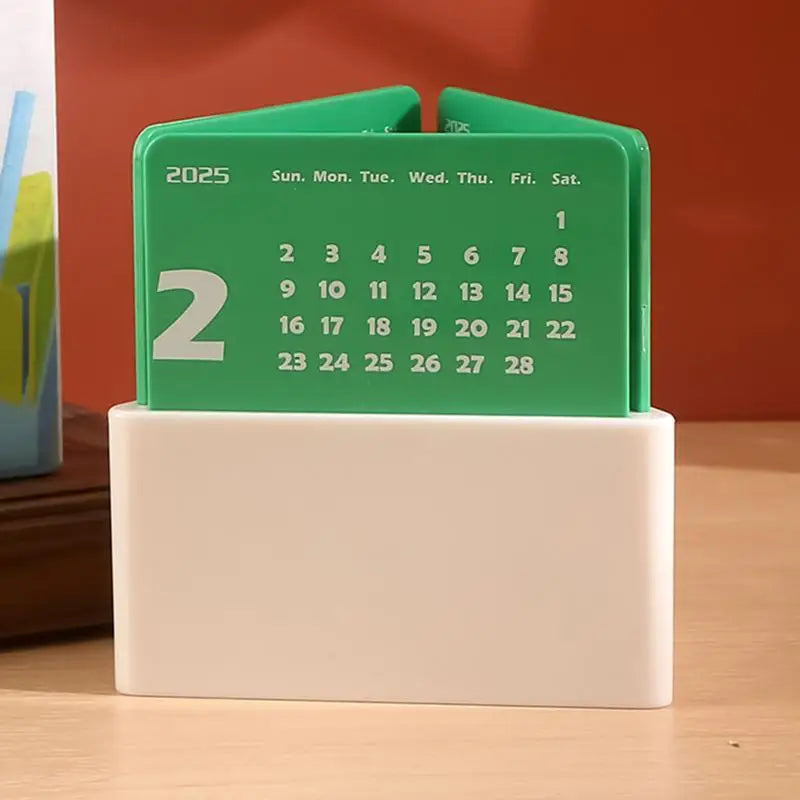 Desk Calendar With Pen Holder Desktop Monthly Calendar With Pen Organizer 2025 Desk Calendar Pen Holder