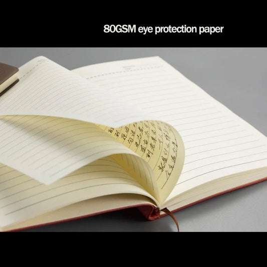 A5 A6 Sheepin Notebook Leather Office Journal Diary notepad Stationery Student Class lined NoteBook