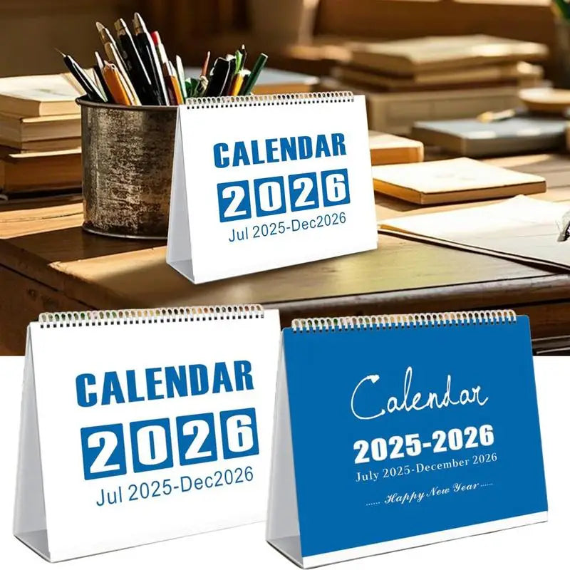 Desk Calendar 2025-2026 Small Year Of Snake Desktop Monthly Planner Paper Monthly Planner Home Decorations