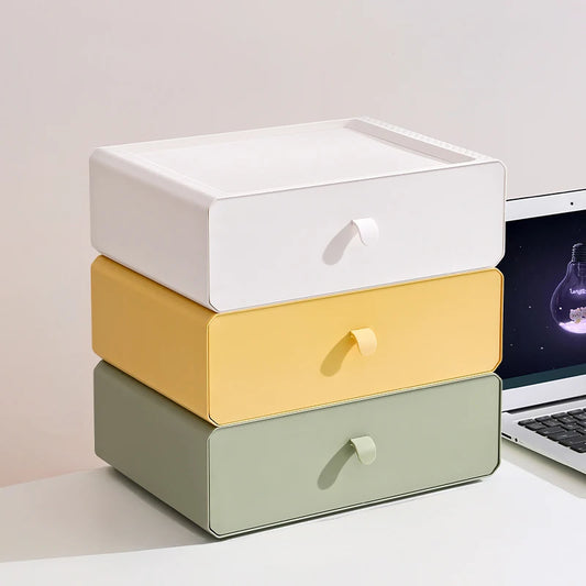 1 piece, drawer style office storage box, stationery and cosmetics sorting rack, desktop organizer