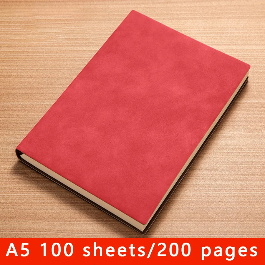 A5 multi-color large popular retro sheepskin large business office notebook, postgraduate entrance examination