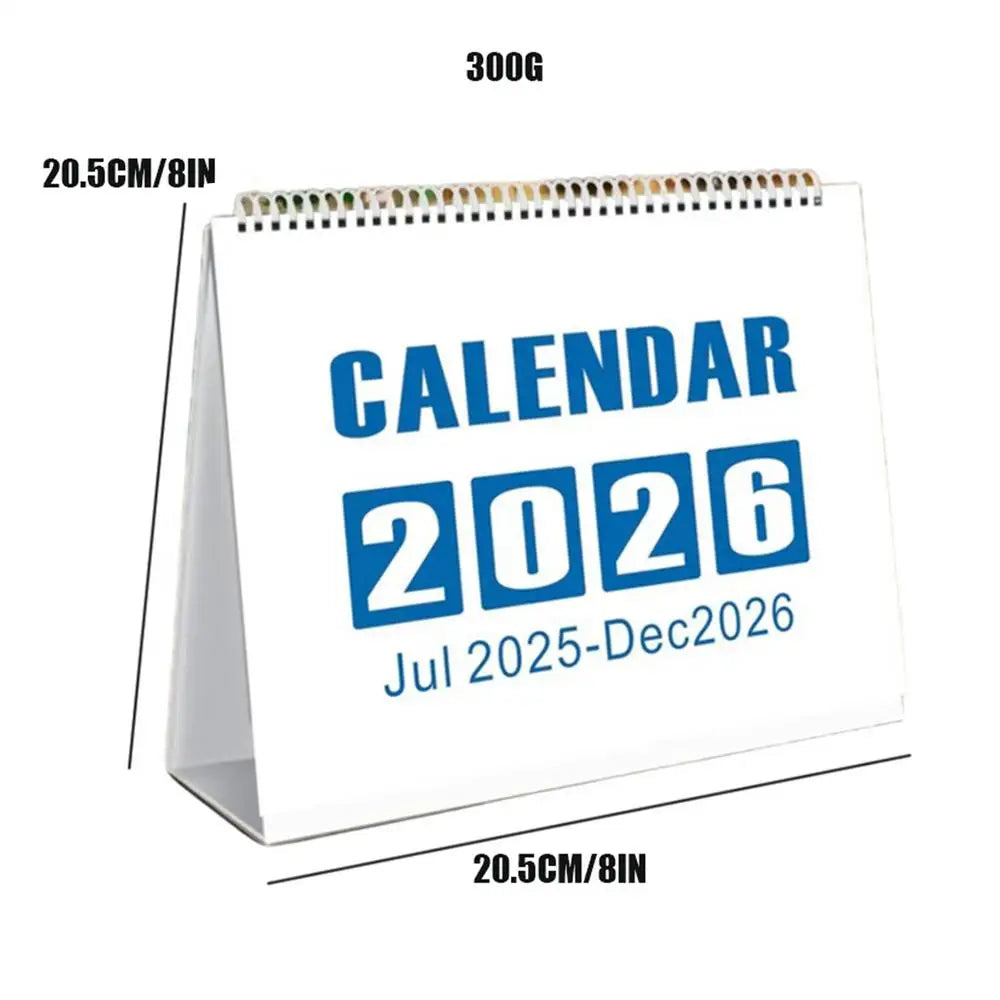 Desk Calendar 2025-2026 Small Year Of Snake Desktop Monthly Planner Paper Monthly Planner Home Decorations
