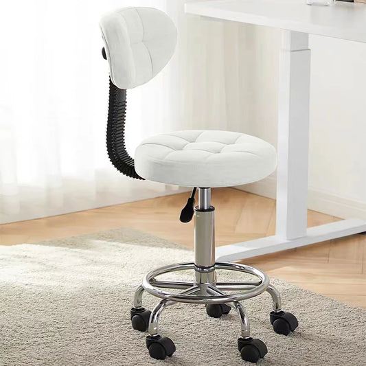 Modern Office Desk Chair Rolling Stool Computer Chair with Low Back Height Adjustable Work Home Salon