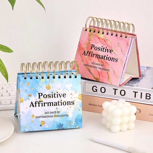 365 Days Daily Vertical Page-turning Inspirational Quotes Calendar Standing Flip Coil Desktop Calendar Office