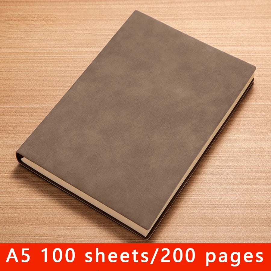 A5 multi-color large popular retro sheepskin large business office notebook, postgraduate entrance examination