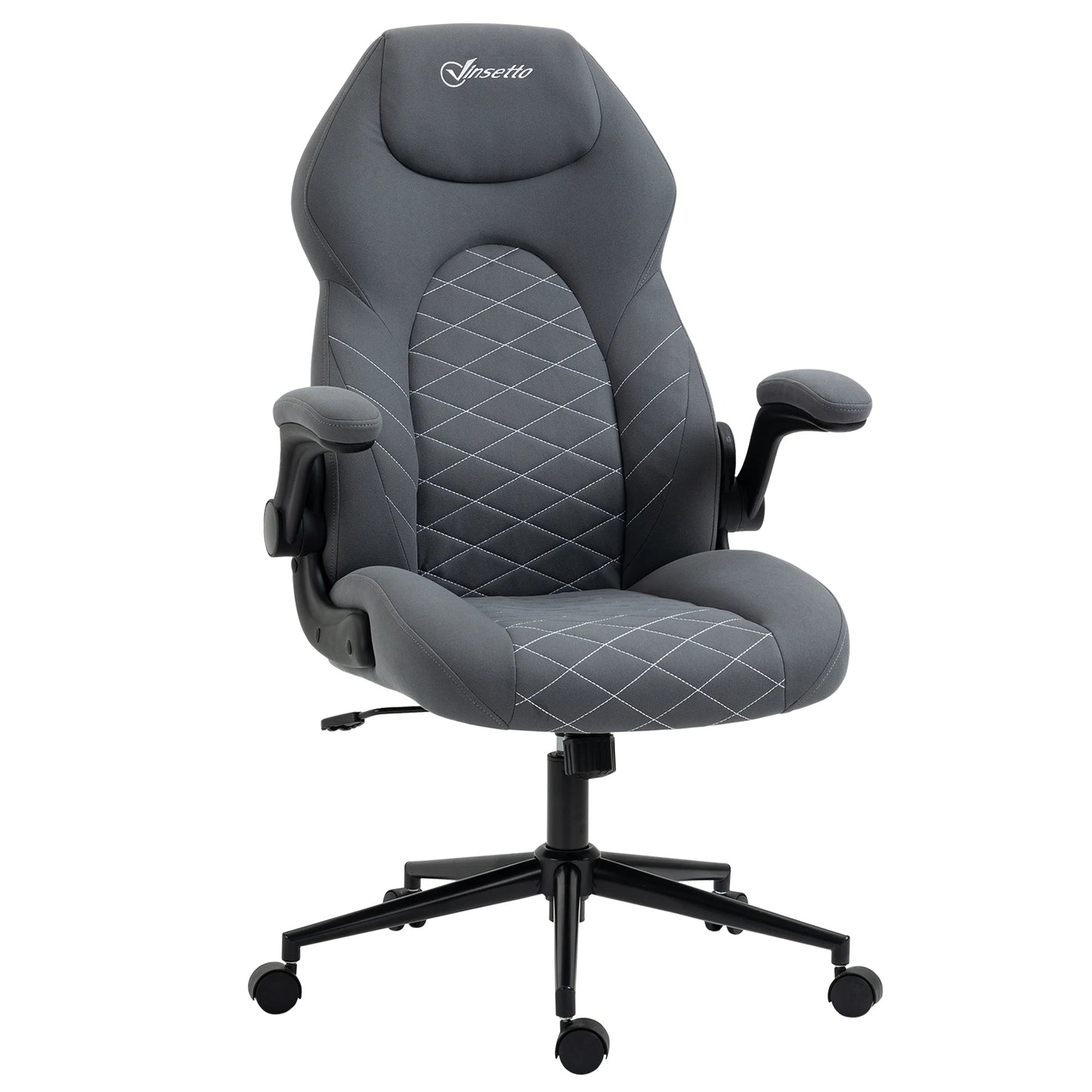 Vinsetto Gaming Chair with Flip up Arm, High Back Desk Computer Chair, Gamer Chair with Adjustable Height