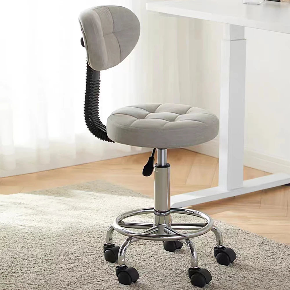 Modern Office Desk Chair Rolling Stool Computer Chair with Low Back Height Adjustable Work Home Salon