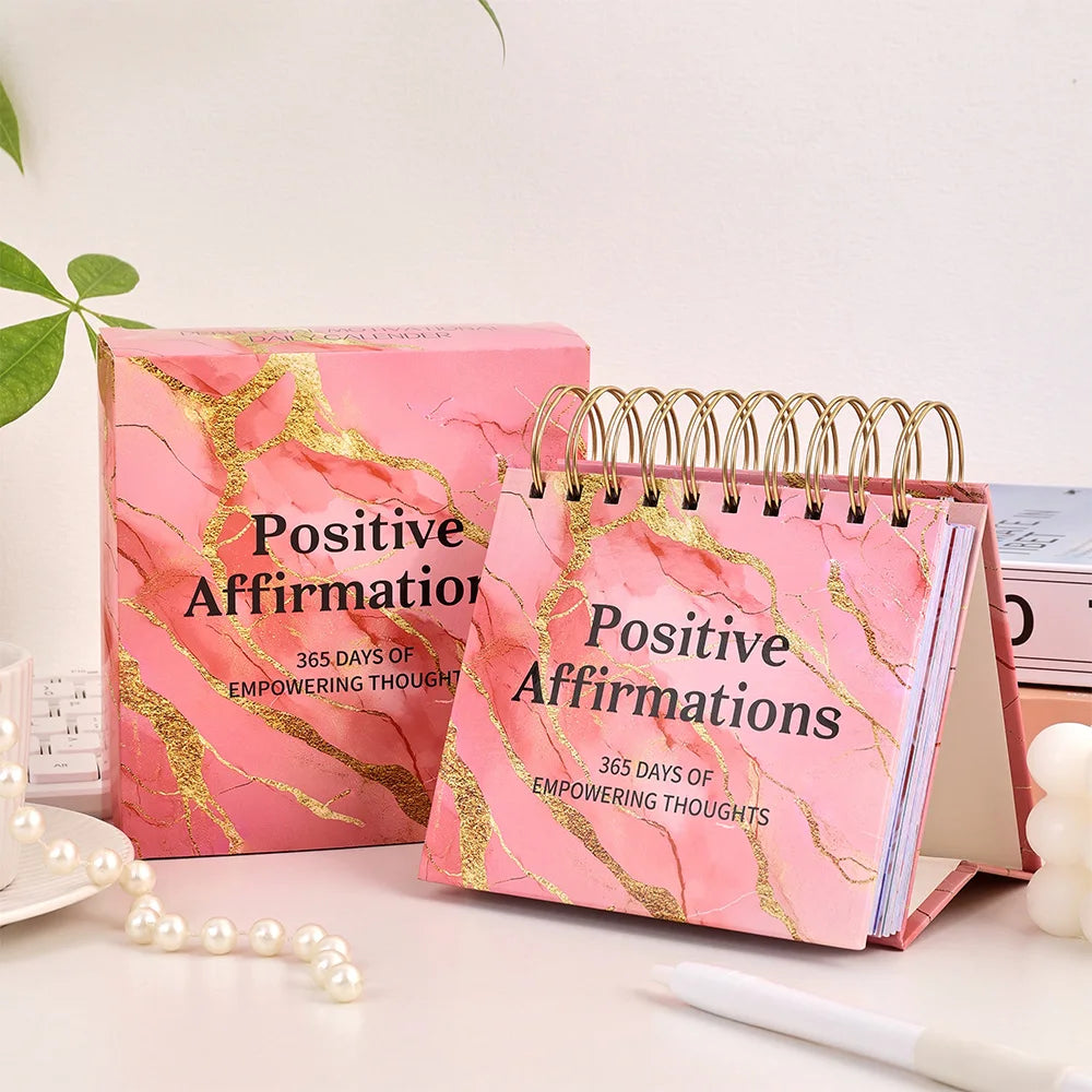365 Days Daily Vertical Page-turning Inspirational Quotes Calendar Standing Flip Coil Desktop Calendar Office