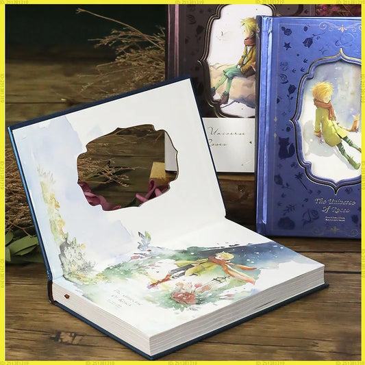 Prince Themed Thickened Diary Notebook With Color Page Illustrations Student Vintage Style Korean Version