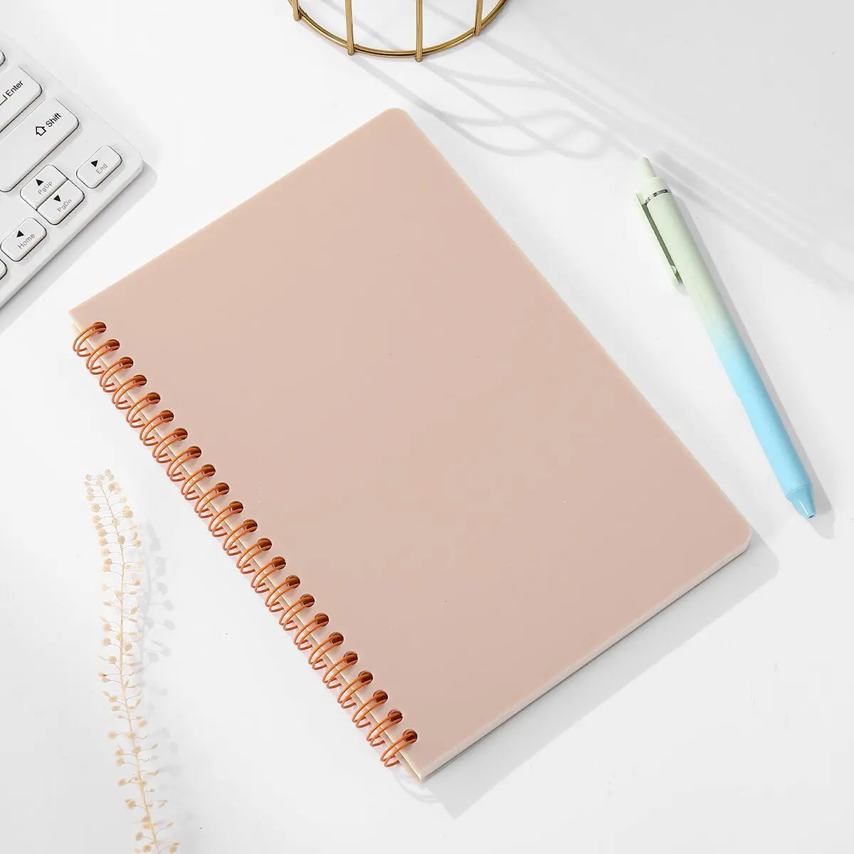 A5 Spiral Notebook 160 Pages, Thick Paper Eye Protection Lined, Writing Notebook for School College Office Diary